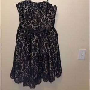 Robert Rodriguez Strapless Dress, size 2, colors are black and nude